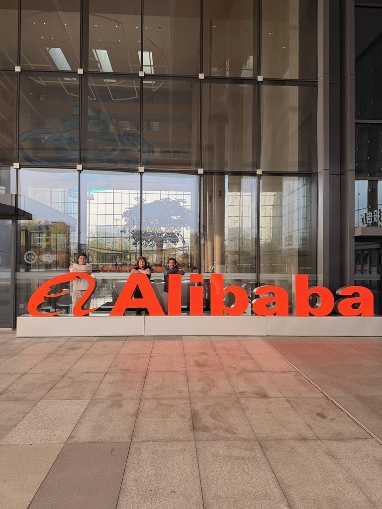Alibaba campus visit during a China business expedition