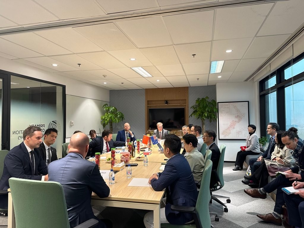Boardroom session with a Chinese host company on a business delegation to China